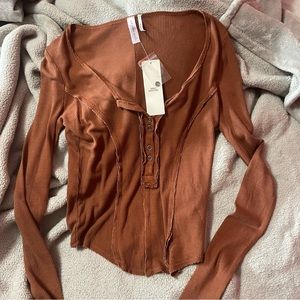 NWT UO Henley Top